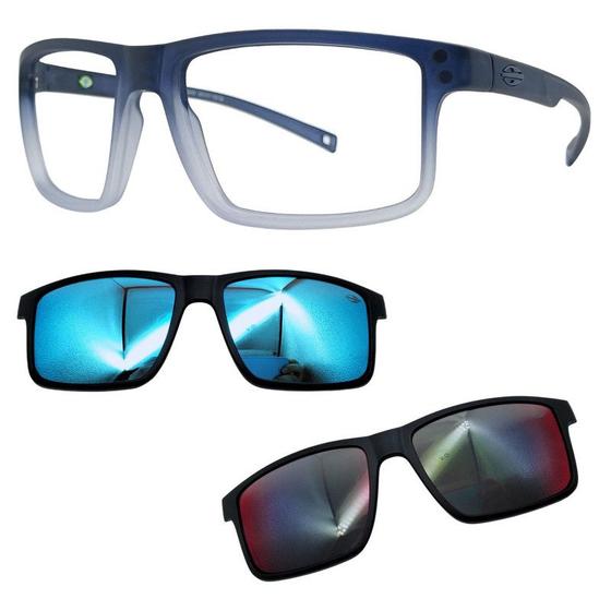 Imagem de Oculos Mormaii 6127 Swap 5 DL6 Com 2 Clipons Azul e Red