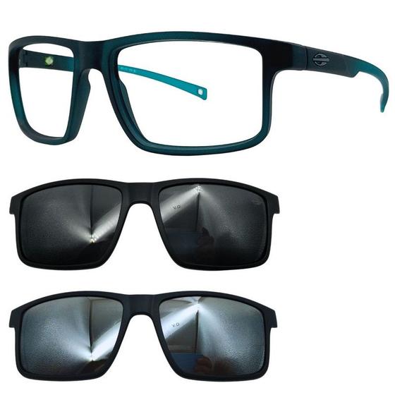 Imagem de Oculos Mormaii 6127 Swap 5 K04 Com 2 Clipons Cinza e Prata
