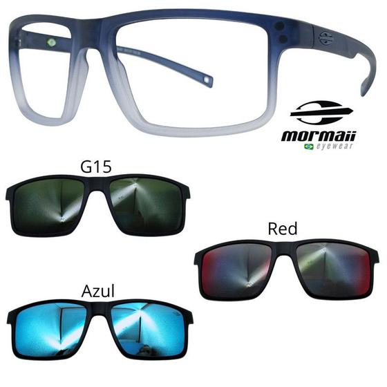 Imagem de Oculos Mormaii Swap 5 6127 DL6 Cinza Degrade Com 3 Clipons