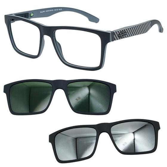 Imagem de Oculos Mormaii Swap NG 2 6153 AGA com 2 Clipon G15 e Prata
