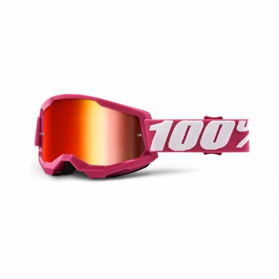 Imagem de Oculos Motocross 100% Strata 2 Espelhado Fletcher Laranja