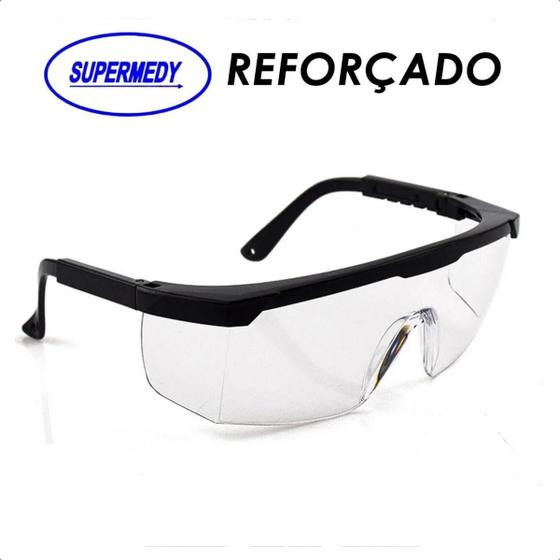 Imagem de Oculos Proteção Epi Segurança Incolor Reforçado