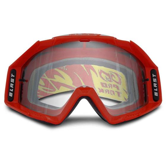 Imagem de Óculos Proteção Motocross Pro Tork Blast Trilha Vermelho