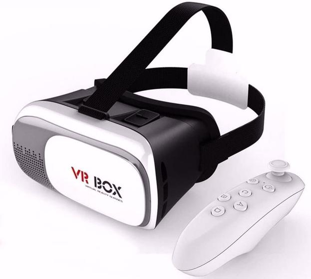 Imagem de Óculos Realidade Virtual 3D com controle para Smartphone VR Box