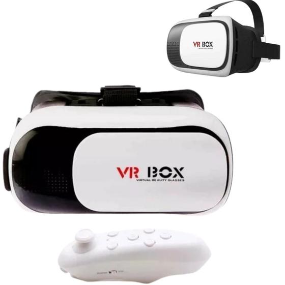 Imagem de Óculos Realidade Virtual VR Box 2.0 3D Android iOS Com Controle
