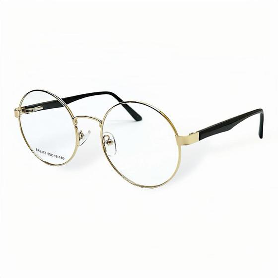 Imagem de Óculos Redondo Armação Trend Hp Unissex Com Lente Sem Grau BA2312