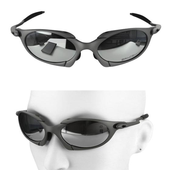 Imagem de oculos sol mandrake juliet lupa proteção uv metal case Black Iridium verão todo metal praia casual