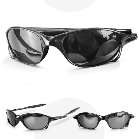 Imagem de oculos sol masculino lupa preto praia proteção uv presente original casual qualidade premium