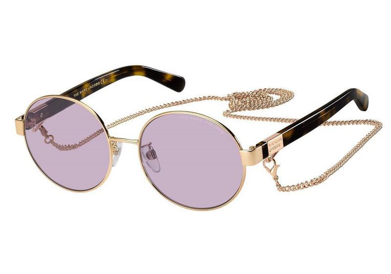 Imagem de Óculos Solar Marc Jacobs 497/g/s Ddbur 56 Rosê Brilho Lente Rosa