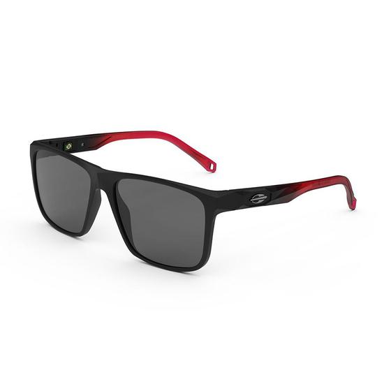 Imagem de Óculos Solar Mormaii Tokyo M0115a8501 Preto Fosco Vermelho Lente Cinza