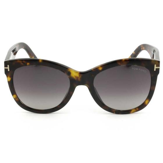 Imagem de Óculos Tom Ford Wallace TF870-B Havana Brilho/Cinza Degradê 52T 54mm