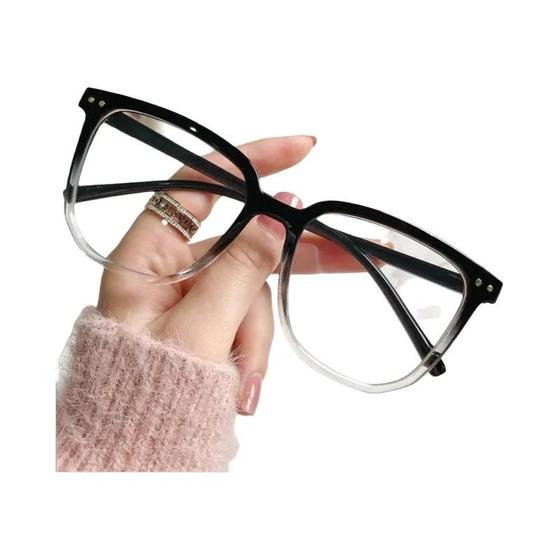 Imagem de Óculos Unissex Transparentes Para Computador Com Bloqueio De Luz Azul, Armação Quadrada,