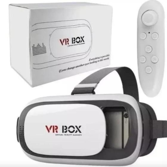 Imagem de Óculos VR Box 2.0 Realidade Virtual 3D Controle Bluetooth para Jogos