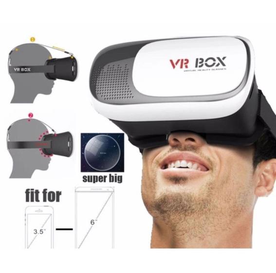 Óculos Vr Box 2.0 Realidade Virtual + Controle Cardboard 3d Menor preço em Óculos Vr Box 2.0 Realidade Virtual + Controle Cardboard 3d