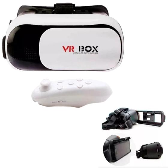 Imagem de Óculos VR Box 2.0 Realidade Virtual Filme Jogos Controle Exclusivo