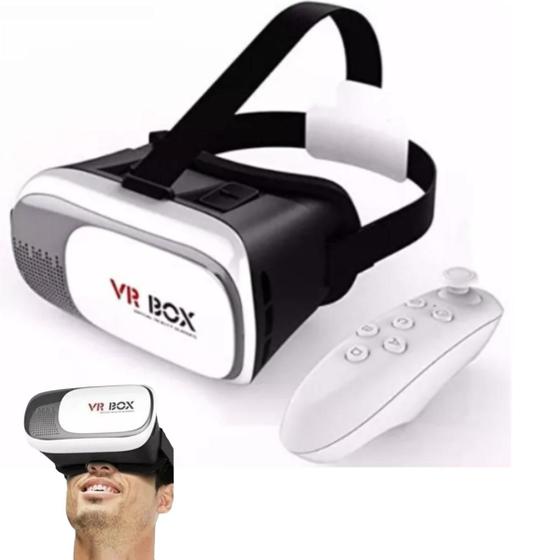 Imagem de Óculos VR Box 3D Realidade Virtual Android Controle Inclusivo