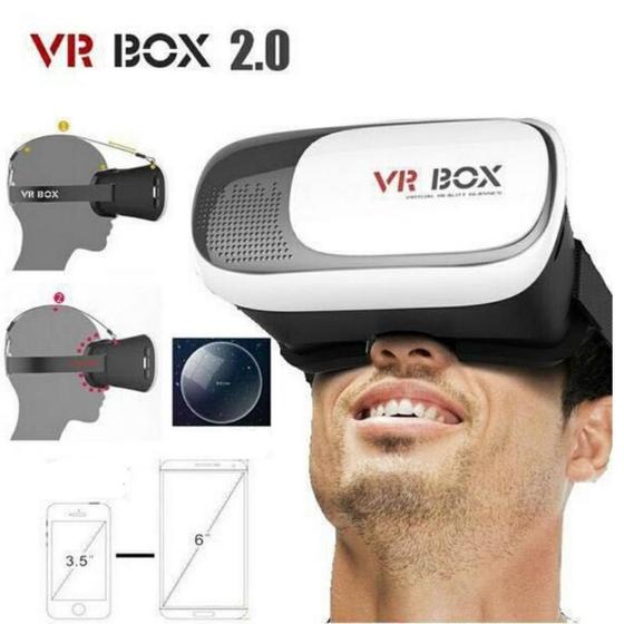 Imagem de Óculos VR Box 3D Realidade Virtual Filme Jogos Controle Inclusivo