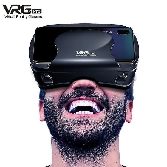 Imagem de Óculos VRG Pro 3D VR, tela cheia de grande angular, smartphone de 5-7"