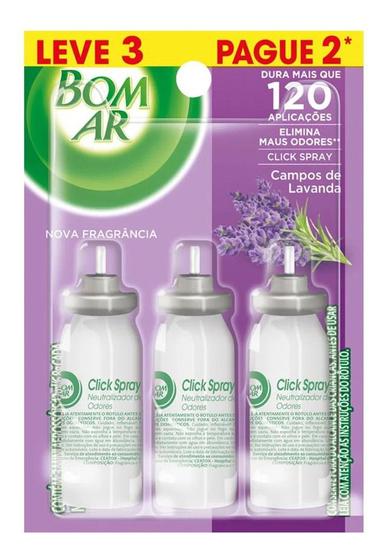 Imagem de Odorizador Air Wick Click Spray Refil 12ml 3u Lavanda