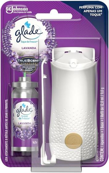 Odorizador de Ambiente Spray Refil + Aparelho Glade - Toque de Frescor Lavanda 12ml Menor preço em Odorizador de Ambiente Spray Refil + Aparelho Glade - Toque de Frescor Lavanda 12ml
