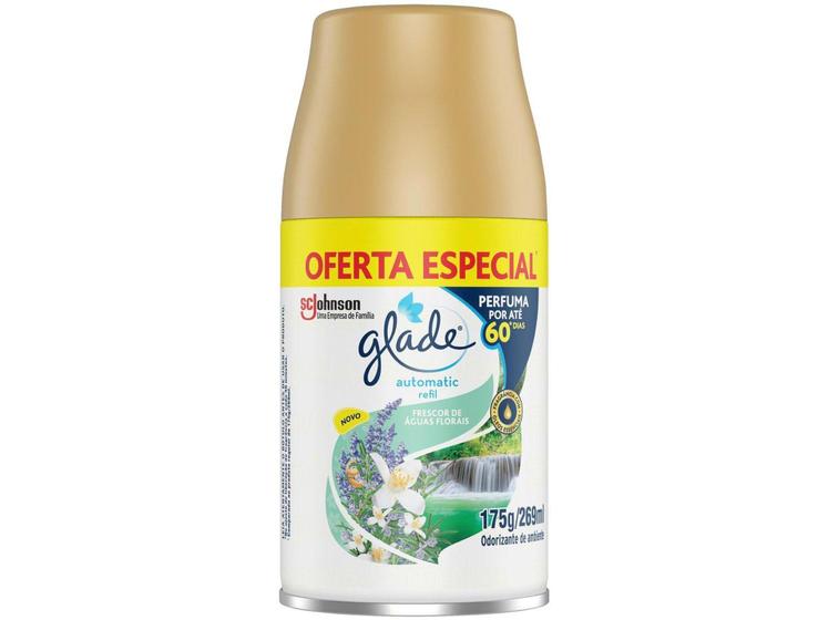 Imagem de Odorizador de Ambiente Spray Refil Glade Automatic - Frescor de Águas Florais 269ml