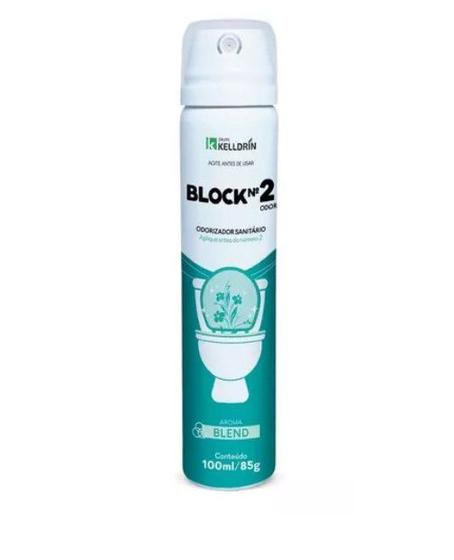 Imagem de Odorizador Sanitário Block N2 Aroma Blend 100ml Kelldrin