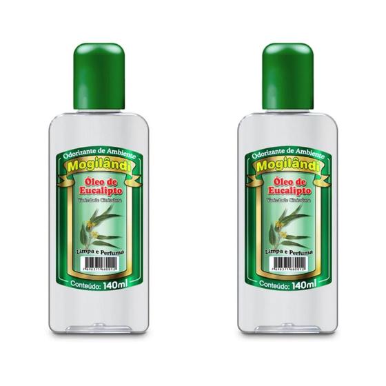 Imagem de Odorizante de Ambiente Mogilândi Óleo de Eucalipto 140ml Kit 2 unidades