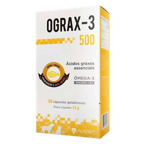 Imagem de Ograx-500 Suplemento Omega 3 Avert Com 30 Comprimidos