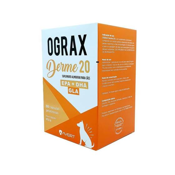 Ograx Derme 20 30 Cápsulas Menor preço em Ograx Derme 20 30 Cápsulas