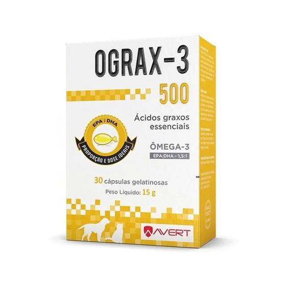 Ograx3-500 Mg EPA+DHA 30 Capsulas Menor preço em Ograx3-500 Mg EPA+DHA 30 Capsulas