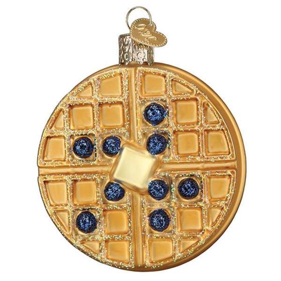 Imagem de Old World Christmas Waffle Blown Glass 2020 Enfeites de Natal Únicos para Decorações de Árvore de Natal