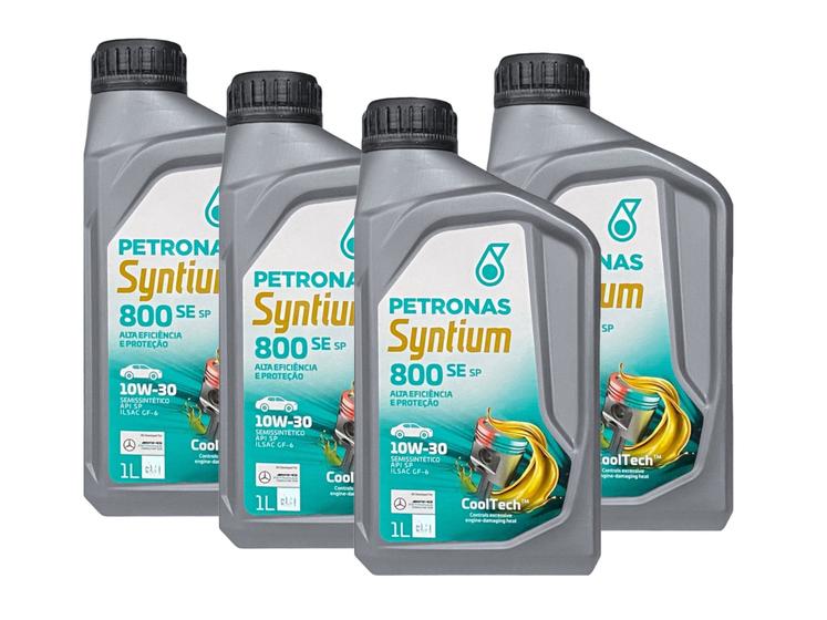 Imagem de Óleo 10w30 API SP Semi Sintetico - 4 Litros - PETRONAS SYNTIUM 800 SE SP