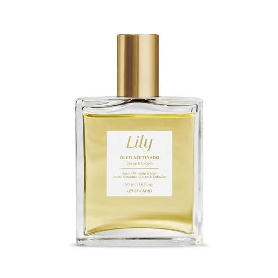 Imagem de Óleo Acetinado Cabelo E Corpo Lily 50Ml De O Boticário