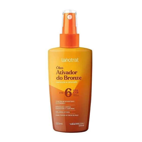 Imagem de Óleo Ativador de Bronze FPS6 Vai&ampBrilha Labotrat 120ml