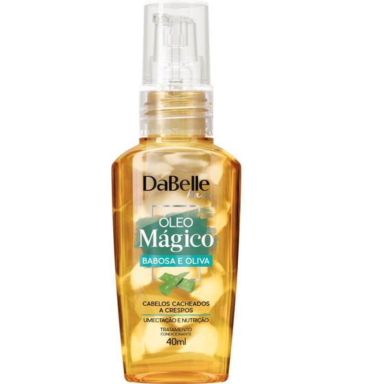 Óleo Babosa E Oliva Cabelos Cacheados Crespos 40Ml Dabelle - Óleo ...