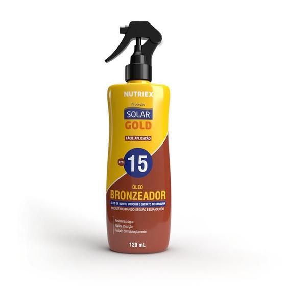 Imagem de Óleo Bronzeador FPS 15 Solar Gold 120ml