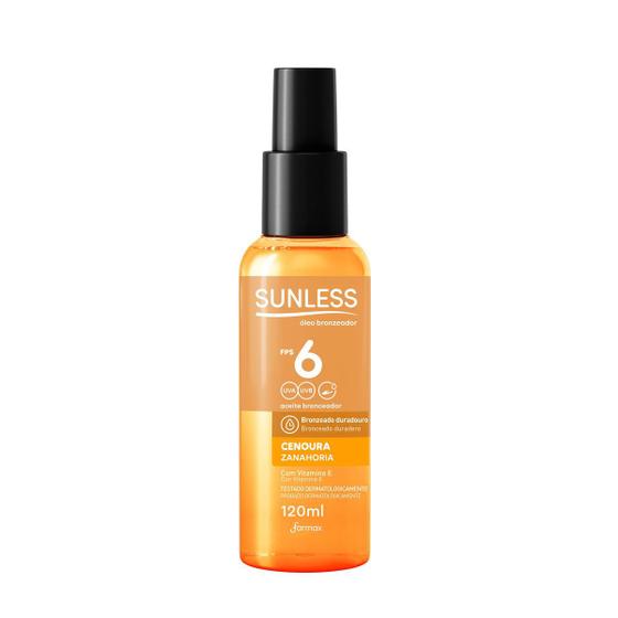 Imagem de Óleo Bronzeador Spray Cenoura Sunless Fps6 120mL