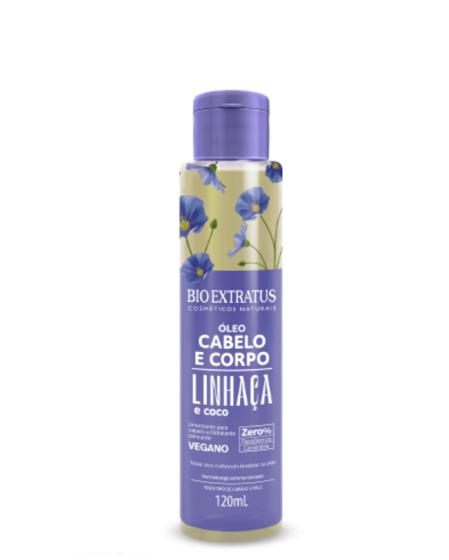 Imagem de Óleo Cabelo e Corpo Linhaça e Coco 120ml - Bioextratus