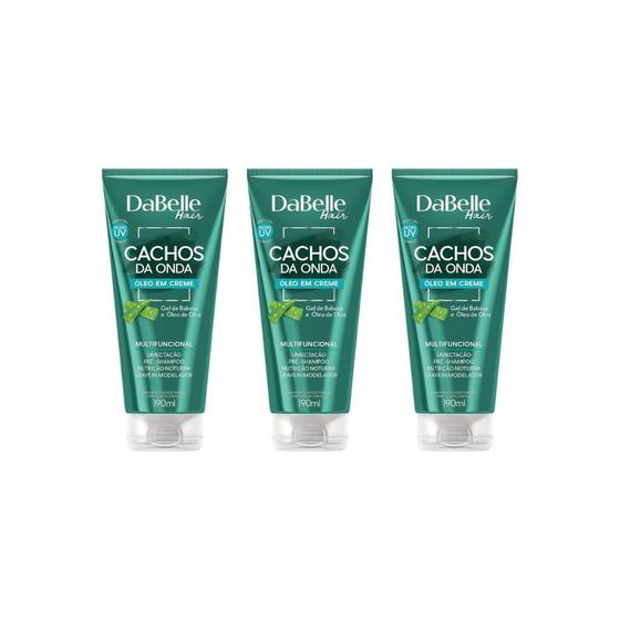 Imagem de Oleo Capilar Creme Dabelle 190Ml Cachos Da Onda-Kit C/3Un