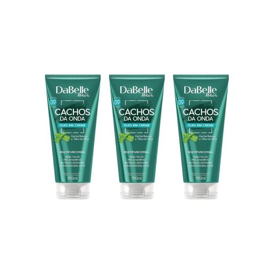 Imagem de Oleo Capilar Creme Dabelle 190Ml Cachos Da Onda-Kit C/3Un
