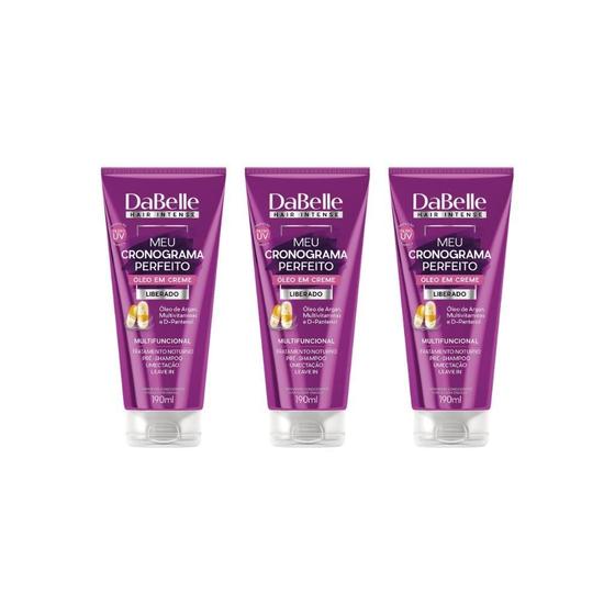 Imagem de Oleo Capilar Creme Dabelle 190Ml Meu Crono Perfeit-Kit C/3Un