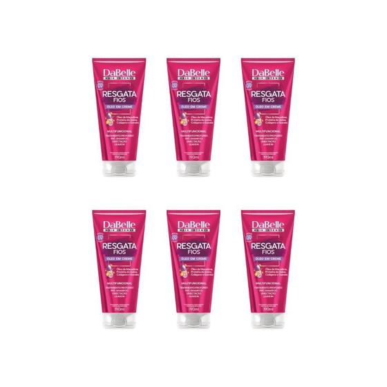 Imagem de Oleo Capilar Creme Dabelle 190Ml Resgata Fios-Kit C/6Un