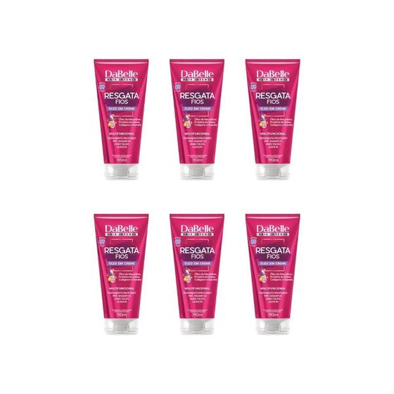 Imagem de Oleo Capilar Creme Dabelle 190Ml Resgata Fios-Kit C/6Un