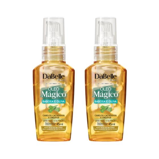 Imagem de Oleo Capilar Dabelle 45ml Magico Babosa/Oliva - Kit C/ 2un