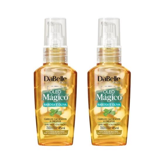 Imagem de Oleo Capilar Dabelle 45Ml Magico Babosa/Oliva - Kit Com 2Un