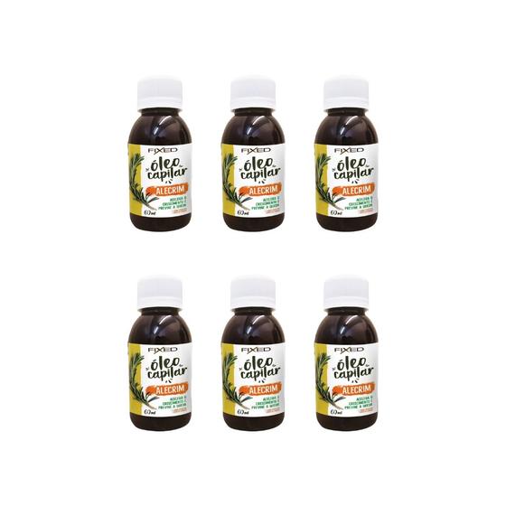 Imagem de Oleo Capilar Fixed Alecrim 60ml-Kit C/6un