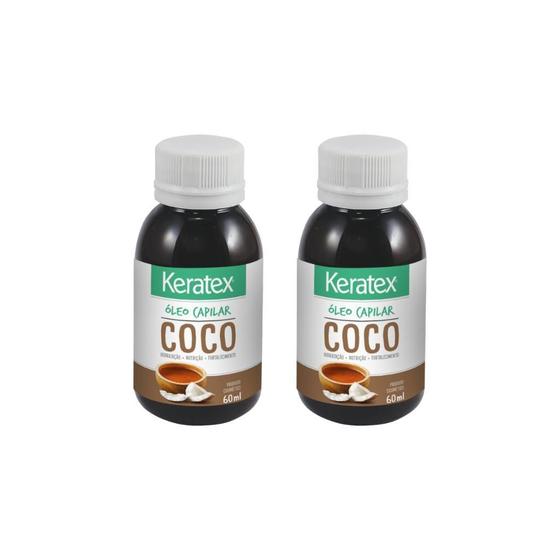 Imagem de Oleo Capilar Fixed Keratex Coco 60Ml - Kit Com 2Un