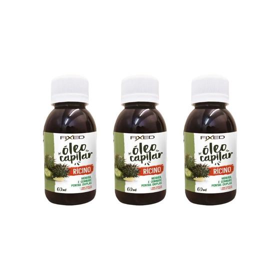 Imagem de Oleo Capilar Fixed Ricino 60Ml-Kit C/3Un