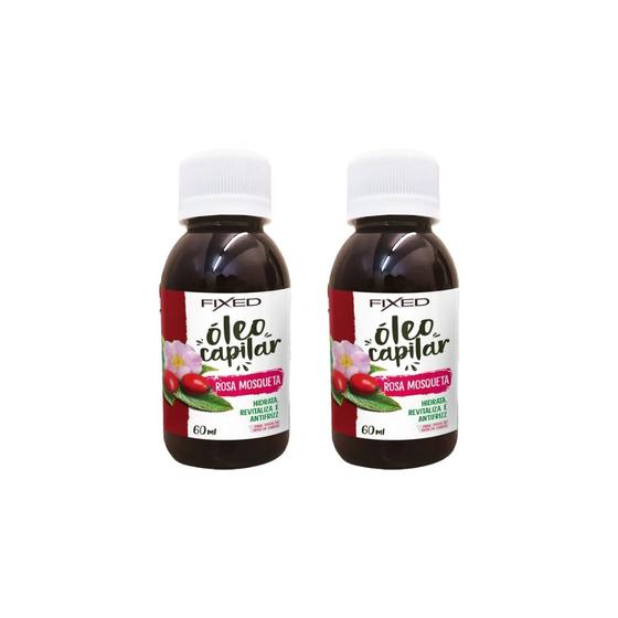 Imagem de Oleo Capilar Fixed Rosa Mosqueta 60ml-Kit C/2un