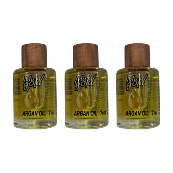 Imagem de Oleo Capilar Maxgold 7ml Argan - Kit C/ 3un